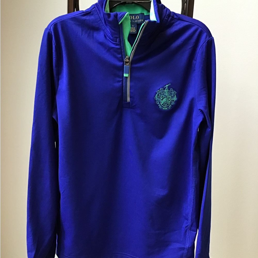 Ralph Lauren Quarter Zip‎ Performance Pullover Shirt  Logo Spell Out